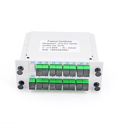 Casete pasivo del módulo de Pon de la red de la pequeña caja del divisor del PLC de la fibra óptica del LC