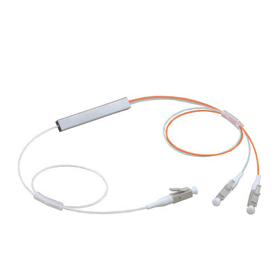 Sección de la virola del divisor FTTH del PLC de la fibra óptica del cable de OM2 1x2