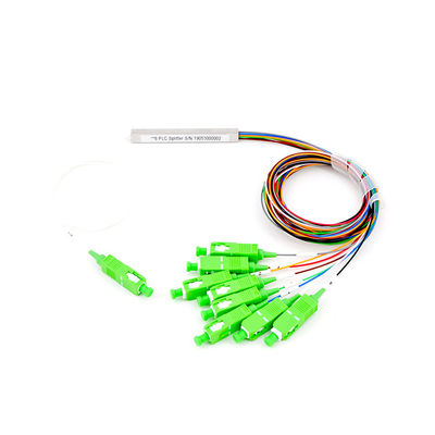 4 poder óptico 1550nm G657A1 tubular de acero del divisor de la fibra de la manera 1x4