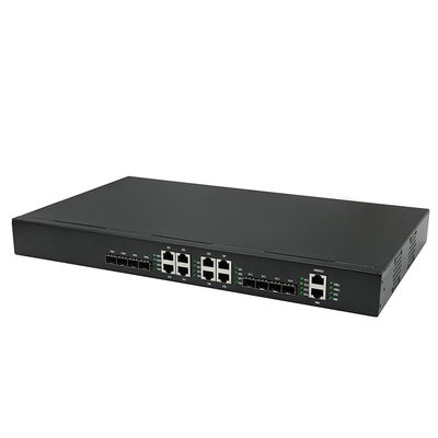 Línea óptica portuaria terminación 1U FTTB de Epon Olt del Triple Play 4