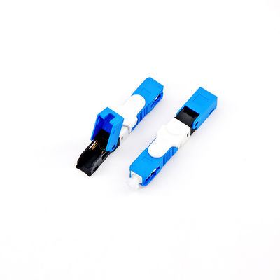 SC mecánico rápido de RoHS 50m m del conector de la fibra óptica de ESC250D