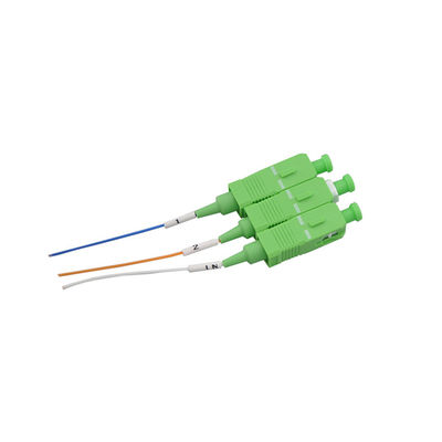 Conector de acero del Sc del divisor 1x2 1650nm de la fibra óptica de Gpon del tubo