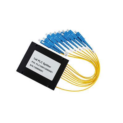 Los ABS de Corning encajonan de pérdida baja de Gpon 1x8 del divisor del Plc exceso