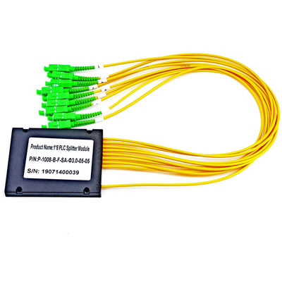 Los ABS de Corning encajonan de pérdida baja de Gpon 1x8 del divisor del Plc exceso