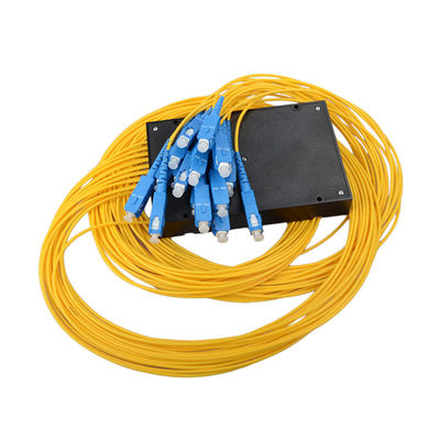 Conector del divisor FC LC del PLC de la fibra óptica de Pon de la caja del ABS unimodal