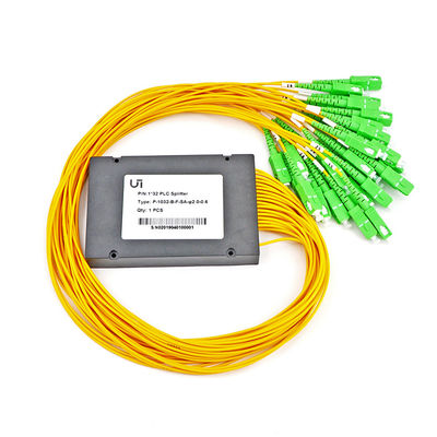 Solo plástico negro del módulo del casete del divisor 3.0m m del PLC de la fibra óptica del modo A132