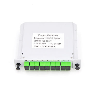 Divisor modular 1x8 del PLC de la fibra óptica que inserta PDL bajo Divisor De Fibra