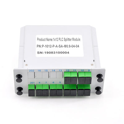 PLC C112SA del cordón 1x12 del divisor del cable óptico del equipo 1650nm de FTTH