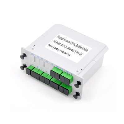 PLC C112SA del cordón 1x12 del divisor del cable óptico del equipo 1650nm de FTTH