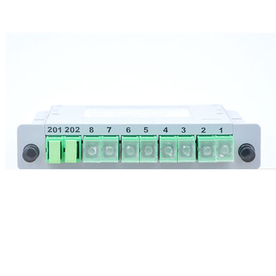 Inserción con varios modos de funcionamiento de la tarjeta del casete de la caja del Plc LGX del divisor de la fibra óptica del ABS 2x8