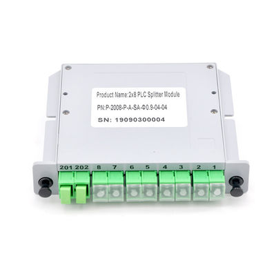 Inserción con varios modos de funcionamiento de la tarjeta del casete de la caja del Plc LGX del divisor de la fibra óptica del ABS 2x8