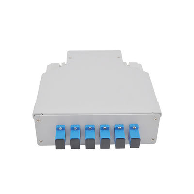 Base a dos caras de aluminio de Ftth 45,3 milímetro 6 de la caja terminal del carril del dinar del SC