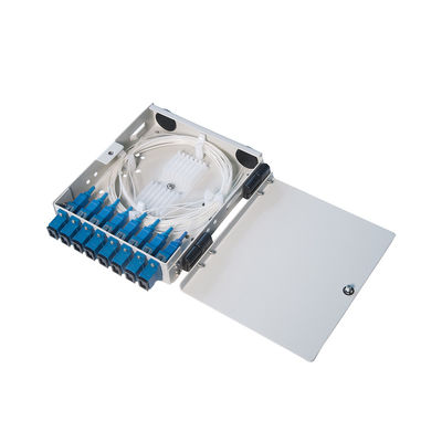 ABS interior FTTH del soporte de la pared de la caja terminal de la fibra óptica de 42m m