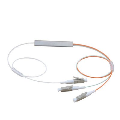 Sección de la virola del divisor FTTH del PLC de la fibra óptica del cable de OM2 1x2