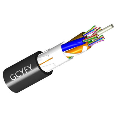 Micrófono soplado GCYFY 72 de la fibra del solo modo de G652D del aire con varios modos de funcionamiento de la base del cable