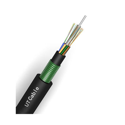 Cable subterráneo al aire libre del HDPE acorazado del cable de la fibra óptica de PBT