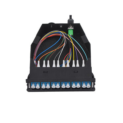 Conector estándar del duplex de la caja de las fibras LGX del cordón de remiendo de OM3 MPO MTP LC 12