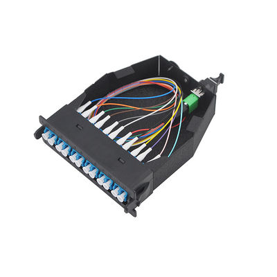 Conector estándar del duplex de la caja de las fibras LGX del cordón de remiendo de OM3 MPO MTP LC 12