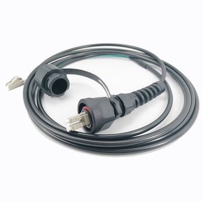 Prenda impermeable DX del duplex IP67 del cordón de remiendo de la fibra óptica de ODVA Mpo
