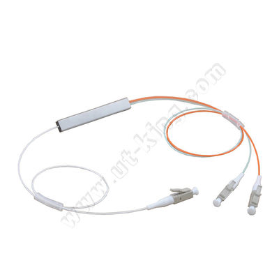 Divisor de acero del PLC del tubo de la fibra compacta de FTTH OM3 1x2