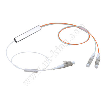 Divisor de acero del PLC del tubo de la fibra compacta de FTTH OM3 1x2
