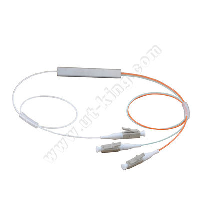 Divisor de acero del PLC del tubo de la fibra compacta de FTTH OM3 1x2
