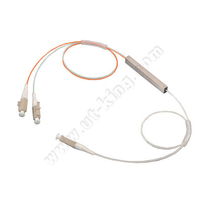Divisor de acero del PLC del tubo de la fibra compacta de FTTH OM3 1x2